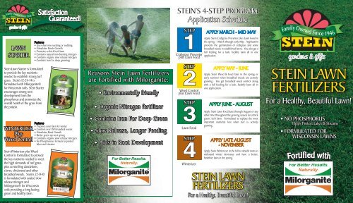 stein lawn fertilizers stein lawn fertilizers