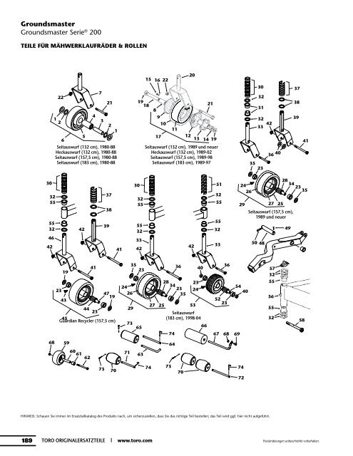 ERSATZTEIL- - Toro