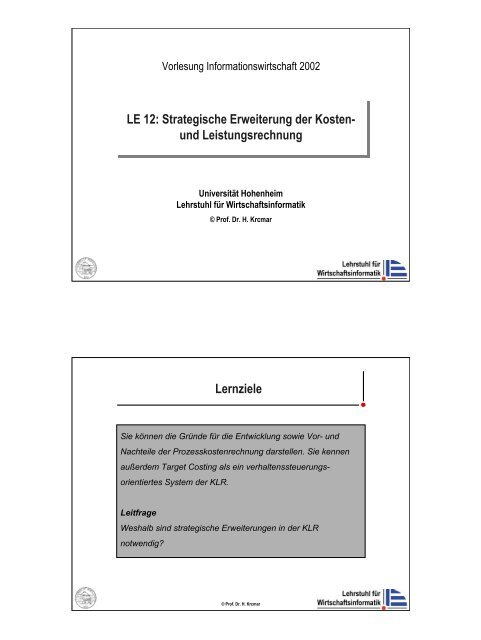 LE12_2002.pdf - Lehrstuhl für Wirtschaftsinformatik