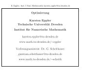 Optimierung Karsten Eppler Technische Universität Dresden Institut ...