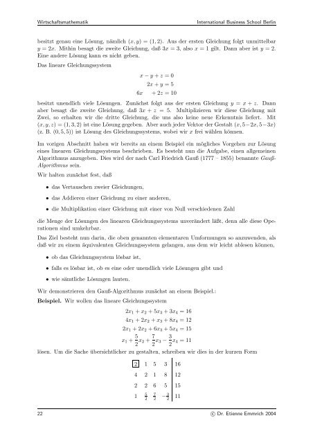 Inhalt - Institut für Mathematik