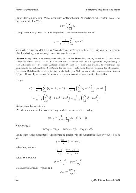 Inhalt - Institut für Mathematik