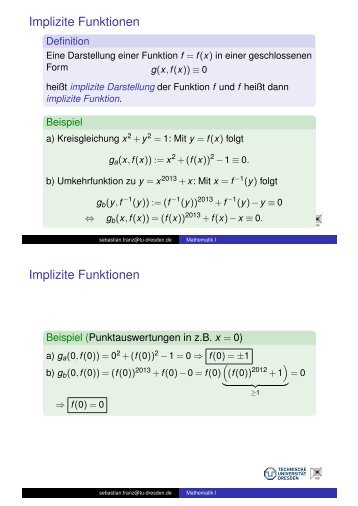 implizite Differentiation
