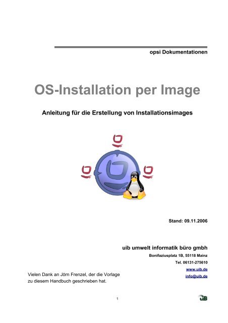 OS-Installation per Image - opsi Download - uib