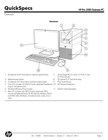 HP Pro 3000 Business PC - Compaq - HP
