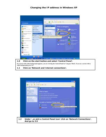 Changing The IP Address In Windows XP - Murdoch University