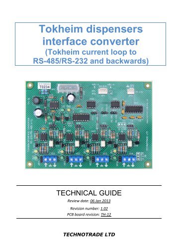 Tokheim converter - technical guide - DeliveryProducts