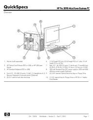 HP Pro 3090 MicroTower Business PC