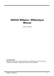 ARGUS WINplus / WINanalyse Manual - ATL