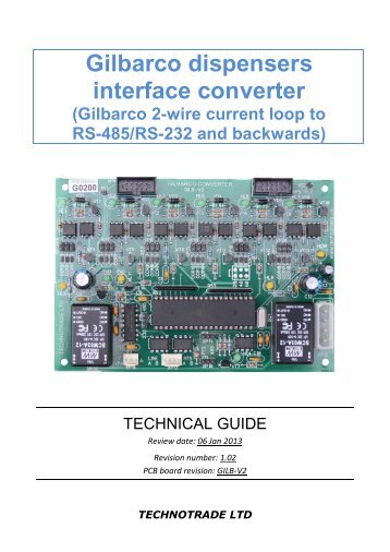 Gilbarco converter - technical guide - DeliveryProducts