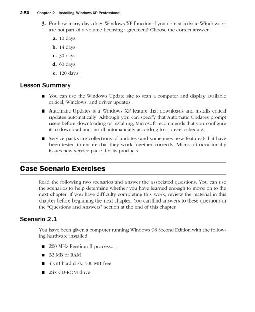 MCSA/MCSE Self-Paced Training Kit (Exam 70-270): Installing ...