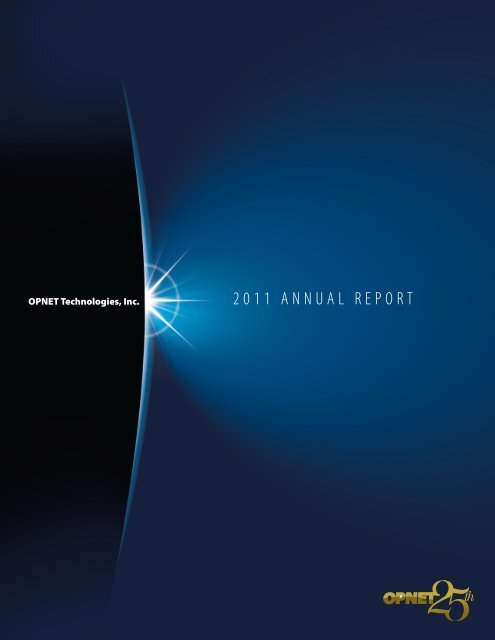 Download 2011 Annual Report - Opnet