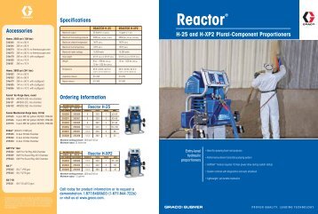 Graco H 25 Proportioner (PDF - 327 Kb) - Coating & Foam Solutions ...