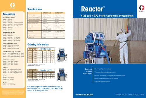 Graco H 25 Proportioner (PDF - 327 Kb) - Coating & Foam Solutions ...