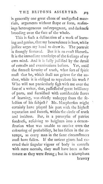 The genuine history of the Britons asserted against Mr. Macpherson ...