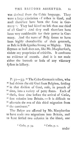 The genuine history of the Britons asserted against Mr. Macpherson ...