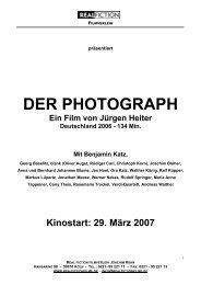 DER PHOTOGRAPH Ein Film von Jürgen Heiter - Real Fiction