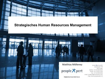 Strategisches Human Resources Management - peopleXpert