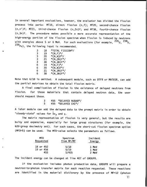 The NJOY Nuclear Data Processing System, Volume 1:User's Manual