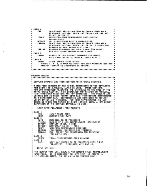 The NJOY Nuclear Data Processing System, Volume 1:User's Manual