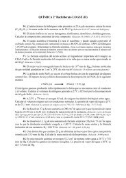 QUÍMICA 2º Bachillerato LOGSE (II) - Instituto Bachiller Sabuco