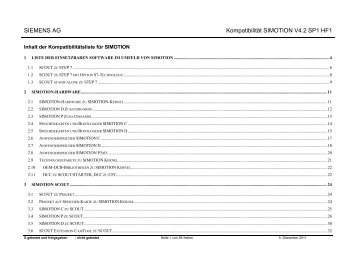 Kompatibilitaet SIMOTION V4211 - Siemens Industry Online Support