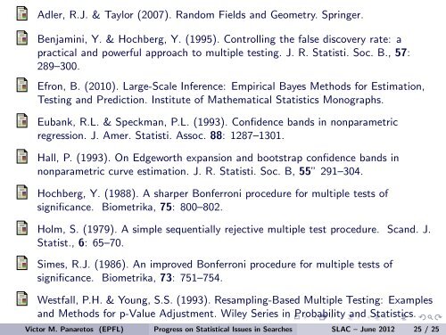 Looking Elsewhere and Looking Everywhere (a.k.a. Multiple Testing ...