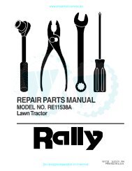 REPAIR PARTS MANUAL