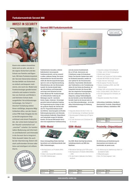 Info-Secvest 868