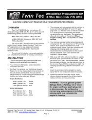 Mini Coil Instructions - Daytona Twin Tec