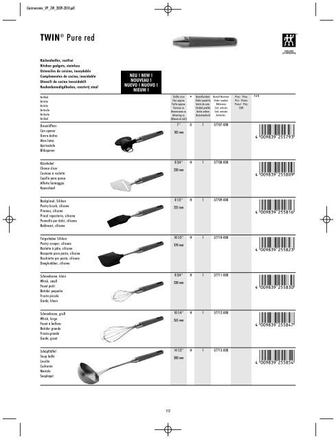 ZWILLING Preisliste - Nicolai GmbH