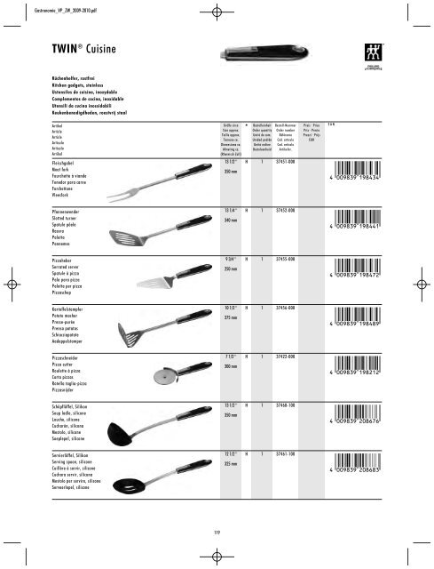 ZWILLING Preisliste - Nicolai GmbH