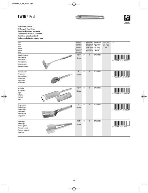 ZWILLING Preisliste - Nicolai GmbH