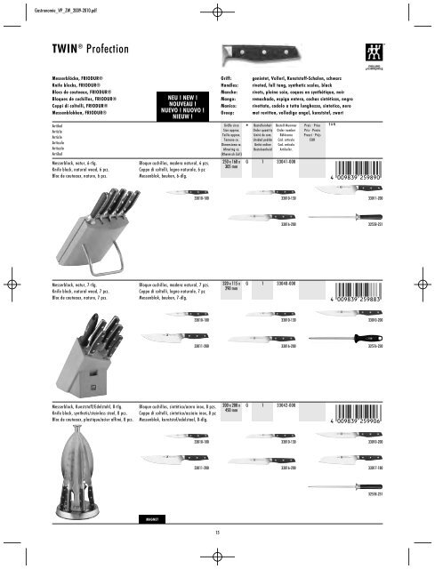 ZWILLING Preisliste - Nicolai GmbH