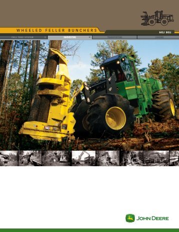 technical data 643j 843j wheeled feller bunchers - John Deere