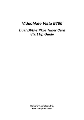 VideoMate Vista E700 - Compro