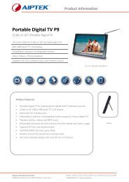 Portable Digital TV P9 - Aiptek