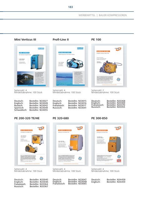 HocHdruck-ZubeHörkatalog - Bauer Kompressoren