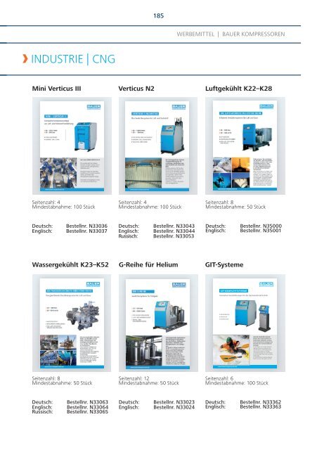 HocHdruck-ZubeHörkatalog - Bauer Kompressoren