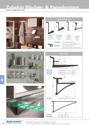 Zubehör Nischen- & Paneelsystem - Ackutech AG