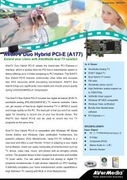 AVerTV Duo Hybrid PCI-E (A177) - AVerMedia