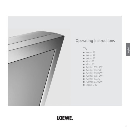 Operating Instructions TV - Loewe AG