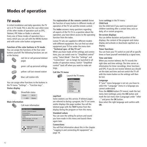 Operating Instructions TV - Loewe AG