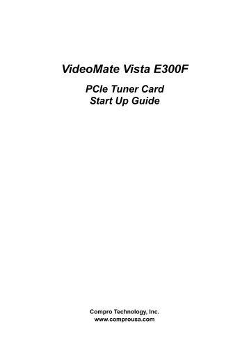 VideoMate Vista E300F - Compro