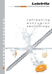 refreshing e x t r u s i o n technology - Leistritz AG