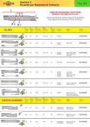 Sezione 3 Ricambi per Rasaerba & Trattorini