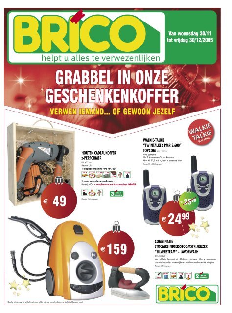 GRABBEL IN ONZE GESCHENKENKOFFER - Brico