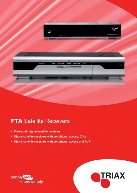 FTA Satellite Receivers - Triax