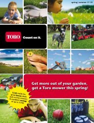 Get more out of your garden, get a Toro mower this ... - Toro Australia