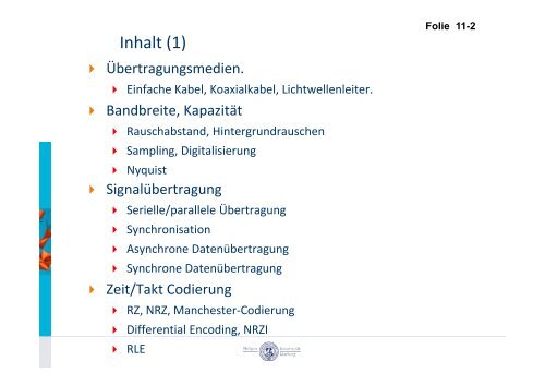 Grundlagen der Datenübertragung